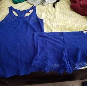 NWT Royal Blue Panty & Tshirt set